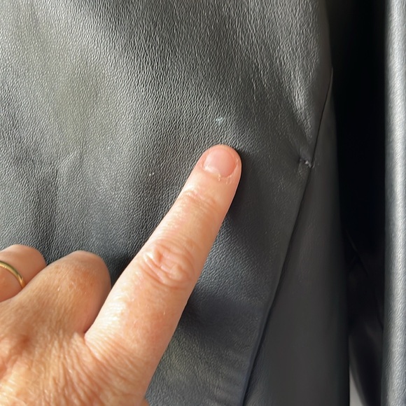 Derek Lam 10C Athleta leather jacket (black) - Picture 2 of 5